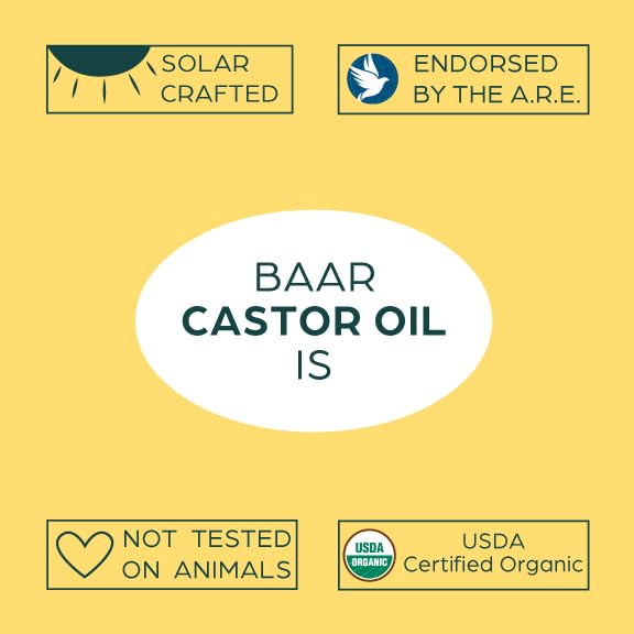 Baar Palma Christos Roll-On Organic Castor Oil 3 oz - Pack of 2
