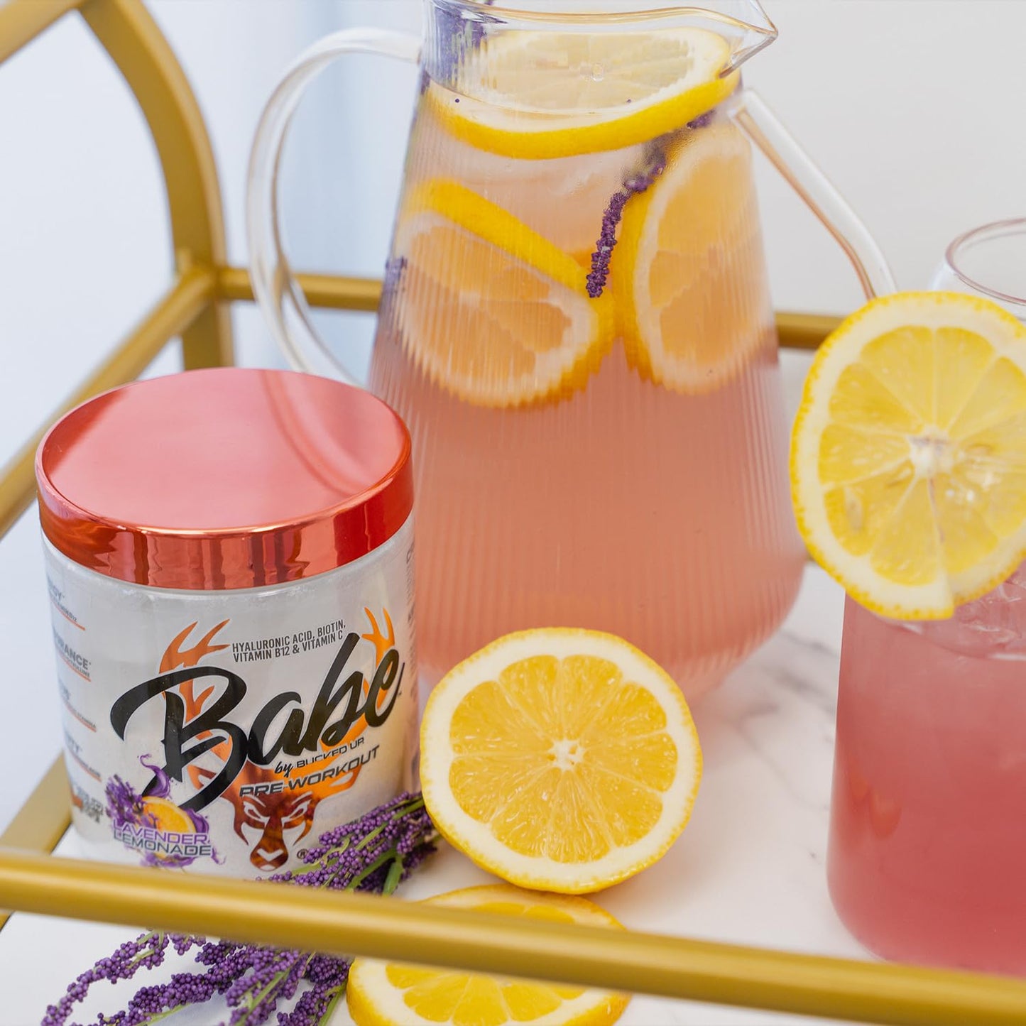 Babe Pre Workout for Women – Lavender Lemonade | 30 Servings, 13.9 oz