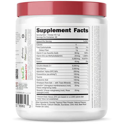 Bucked Up Babe Pre-Workout for Women – Watermelon Splash | 30 Servings | 12.8 oz