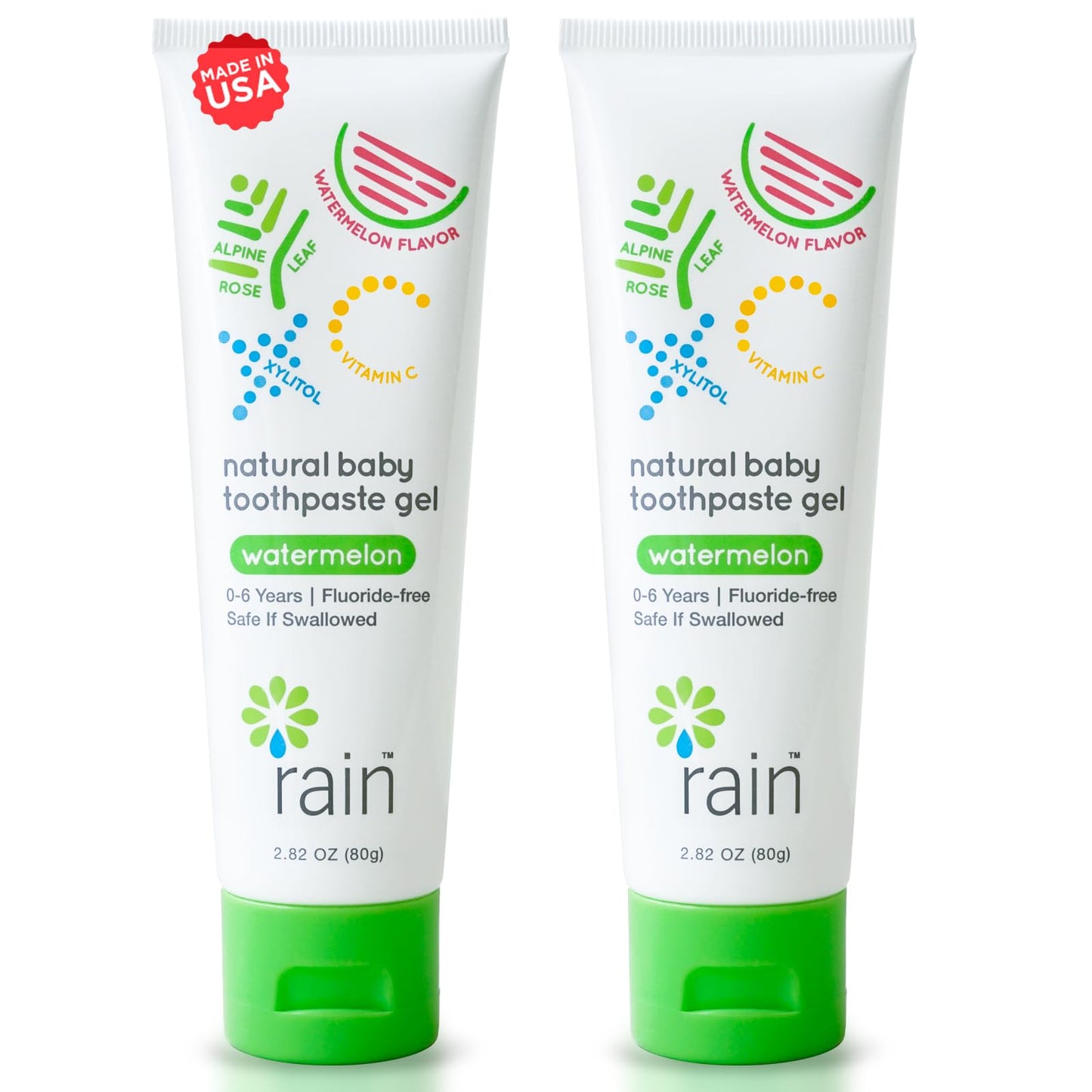 Baby Toothpaste 6-12 Months - Fluoride Free Training Gel (2.8 oz)