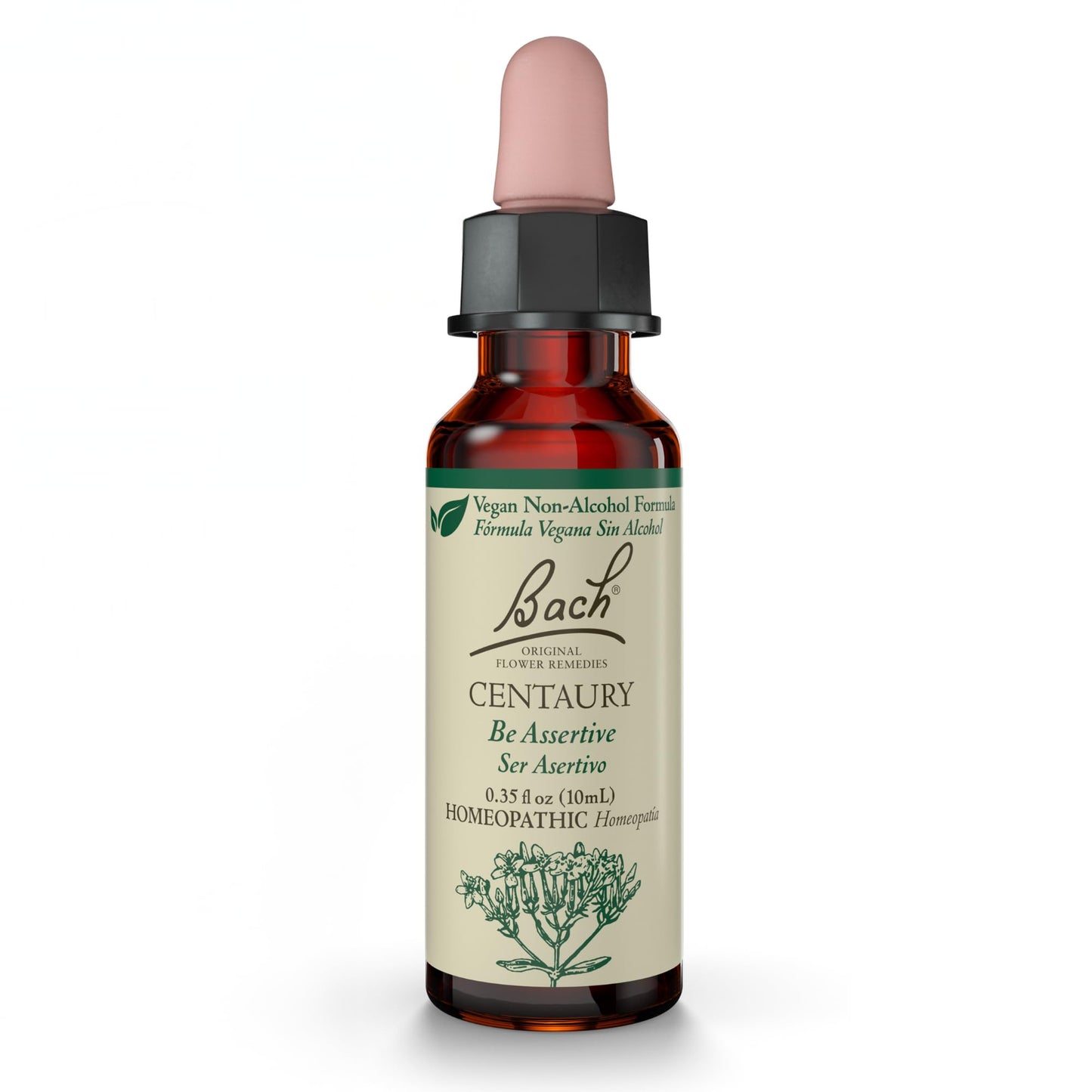 Centaury (Non-Alcohol Formula) | Bach Original Flower Remedies – Be Assertive | 10mL Dropper