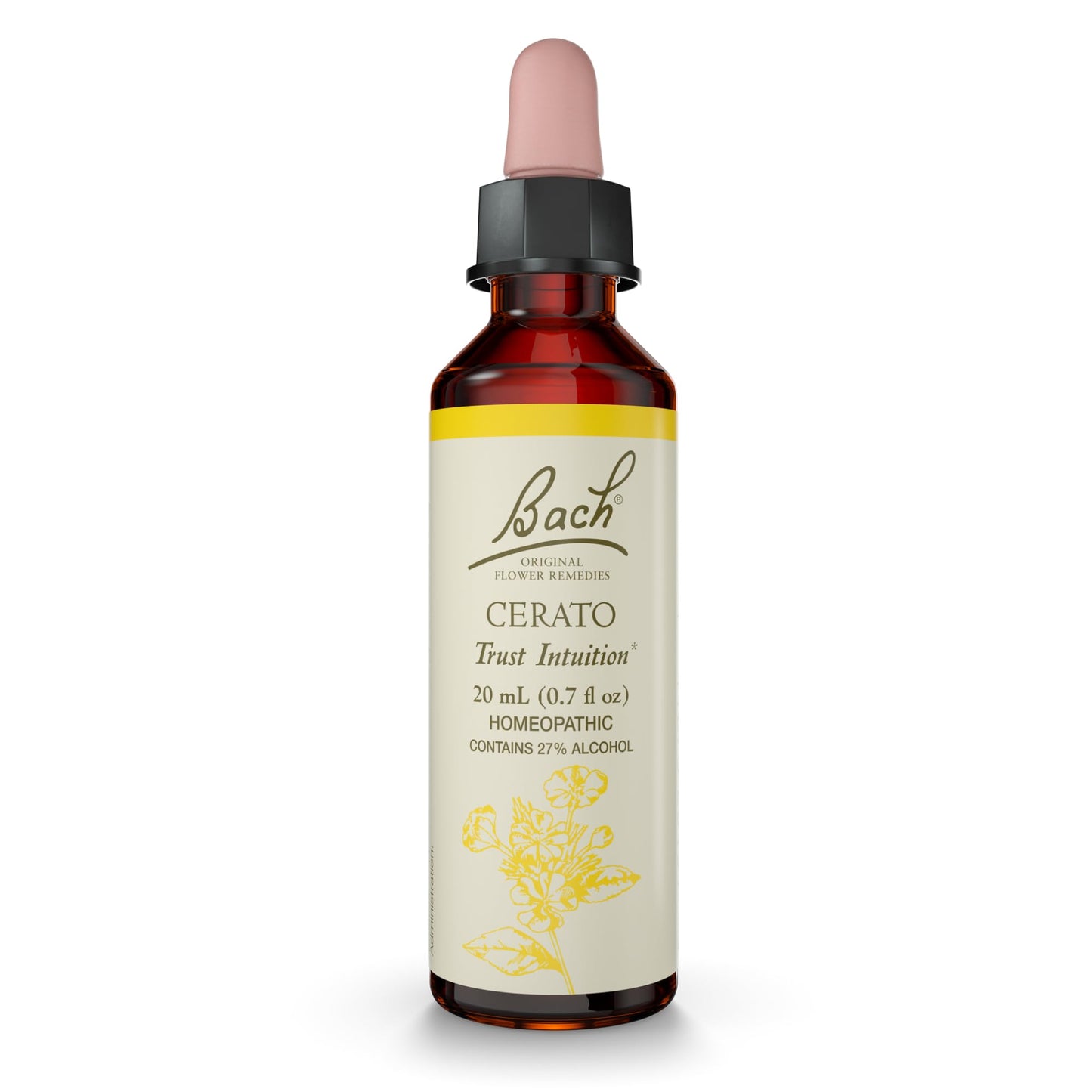 Cerato Bach Original Flower Remedy – Trust Intuition (20 mL) – Vegan, Gluten Free, Sugar Free