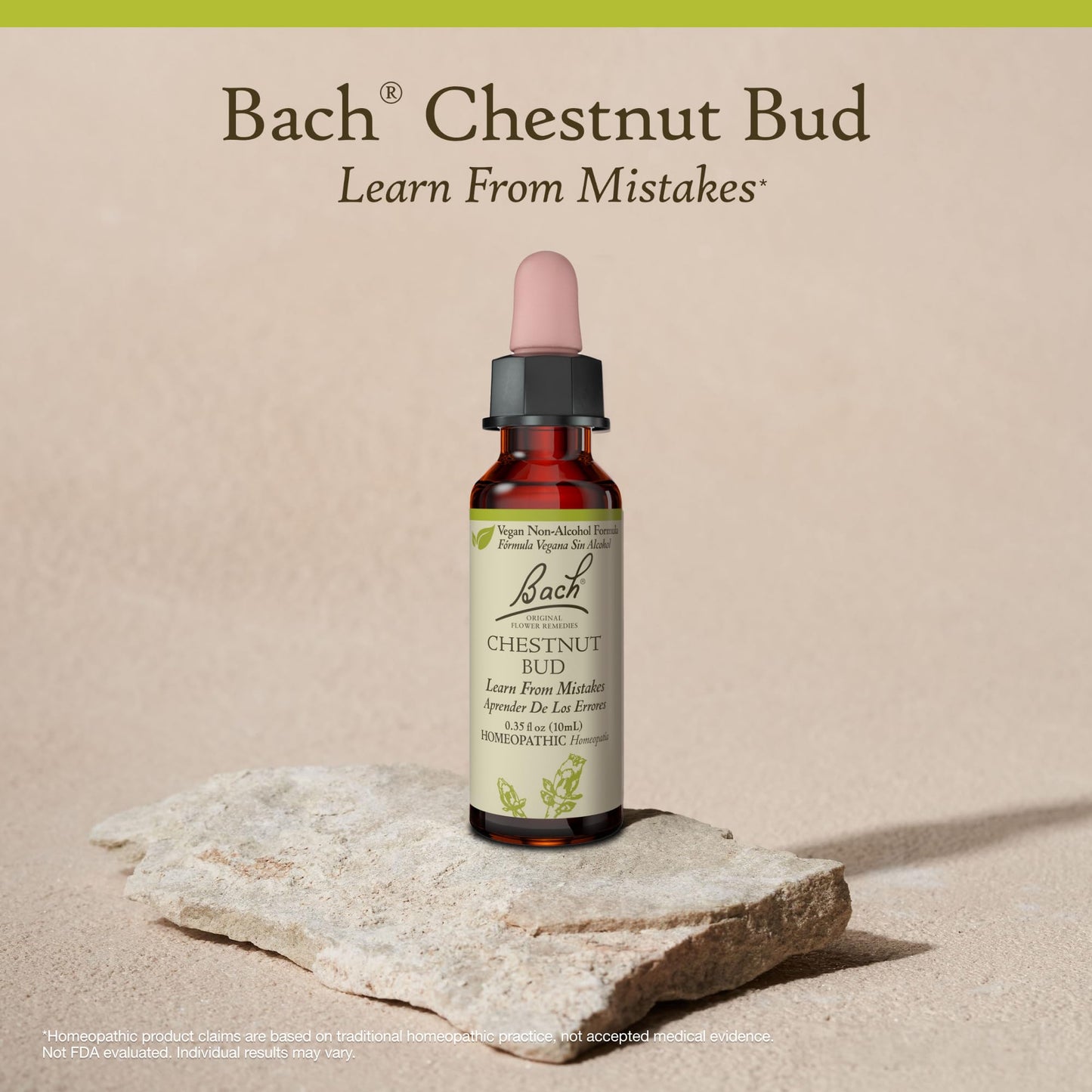 Chestnut Bud Non-Alcohol Flower Remedy – Bach Original | Learn From Mistakes | 10mL Dropper