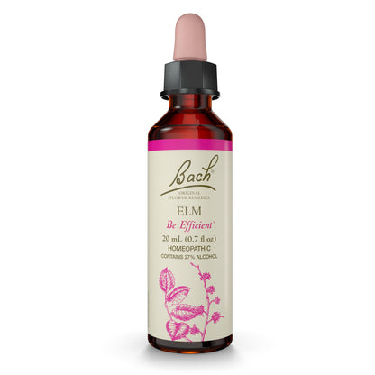 Bach Elm Original Flower Remedies - Be Efficient | 20mL Dropper