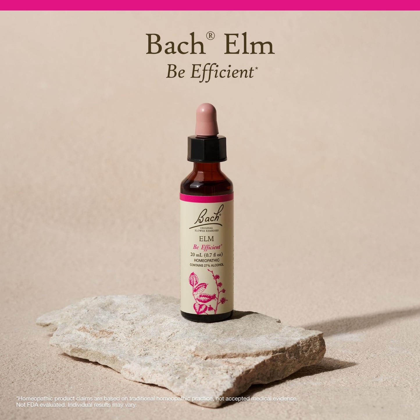 Bach Elm Original Flower Remedy - Be Efficient | Emotional Balance 20mL