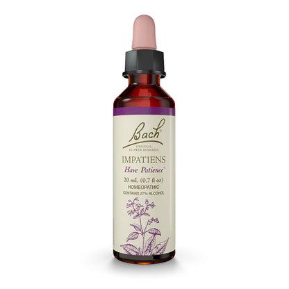 Bach Impatiens Have Patience – Original Flower Remedies (20mL Dropper) | Vegan, Gluten Free, Sugar Free