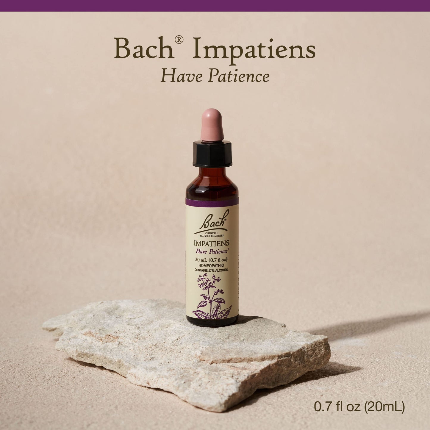 Bach Impatiens Have Patience – Original Flower Remedies (20mL Dropper) | Vegan, Gluten Free, Sugar Free