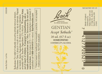 Bach Original Flower Remedies 2-Pack Be Optimistic Gentian & Gorse 20mL Dropper x2 | Vegan