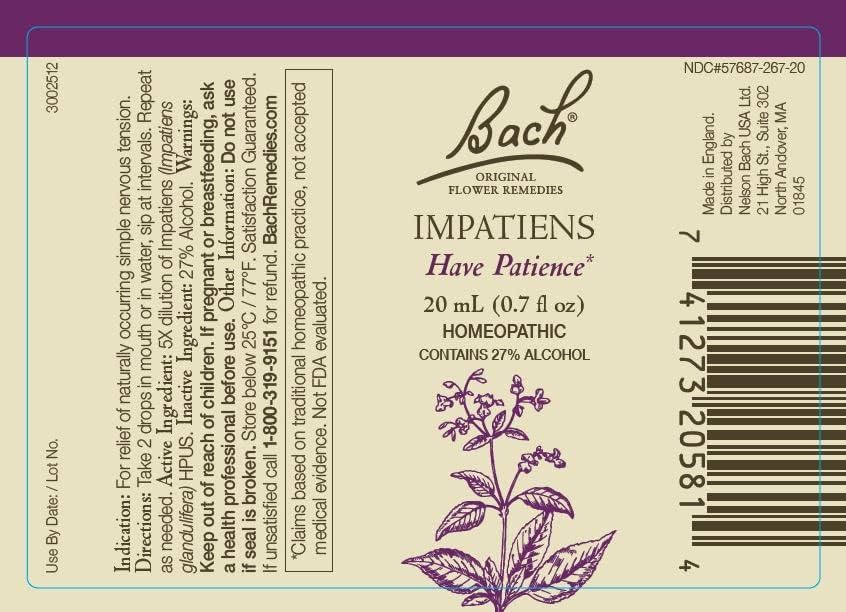 Bach Original Flower Remedies 2-Pack – Have Patience (Impatiens & Cherry Plum), 20mL Dropper, Vegan