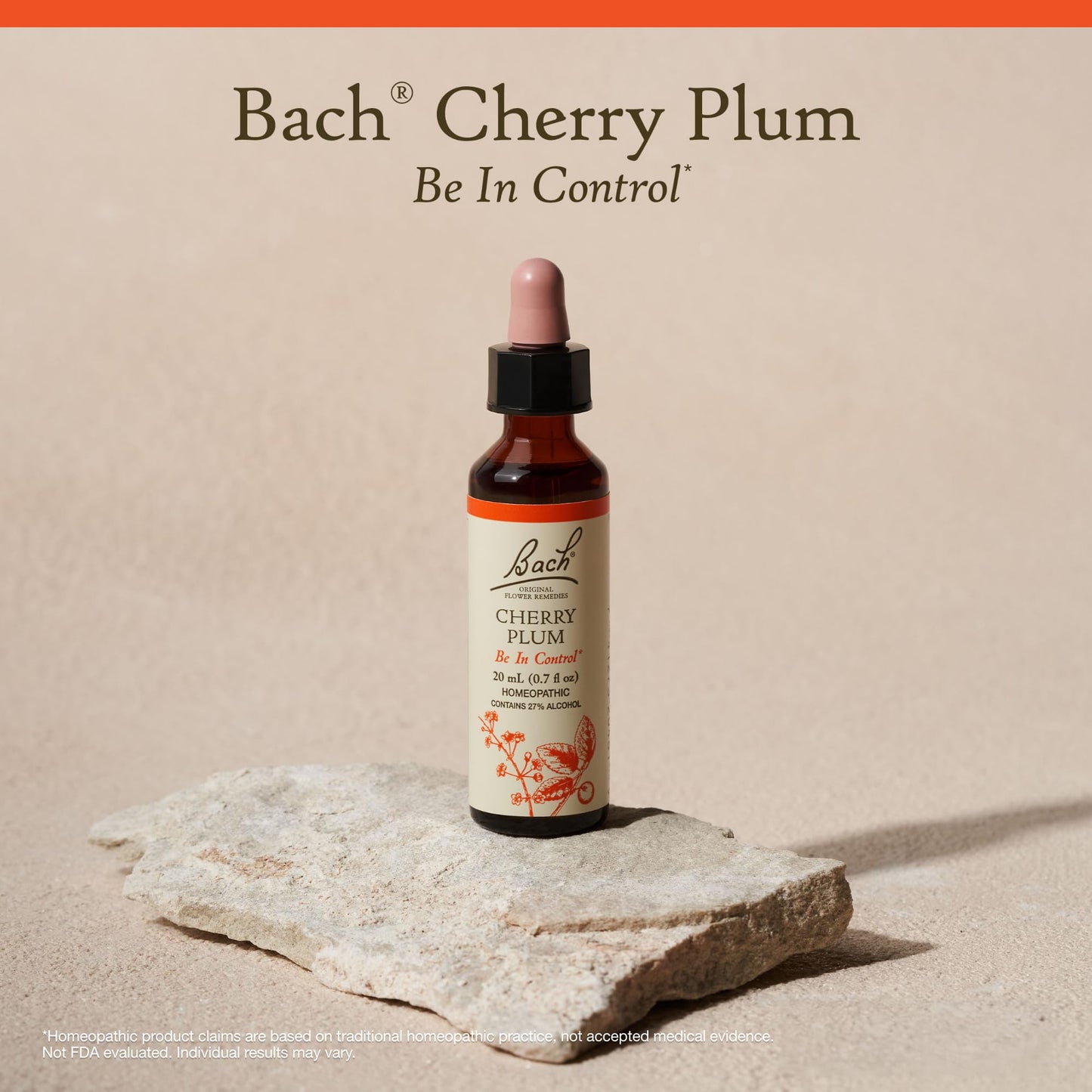 Cherry Plum Bach Original Flower Remedy – Be in Control | 20mL Dropper