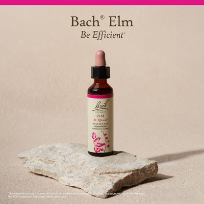 Bach Elm Original Flower Remedies – Be Efficient & Emotional Balance (20mL)