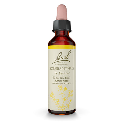Bach Original Flower Remedies Scleranthus – Be Decisive (20mL Dropper) | Emotional Balance | Vegan, Gluten Free