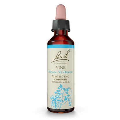 Bach Original Flower Remedies Vine – Motivate Not Dominate – 20mL Dropper