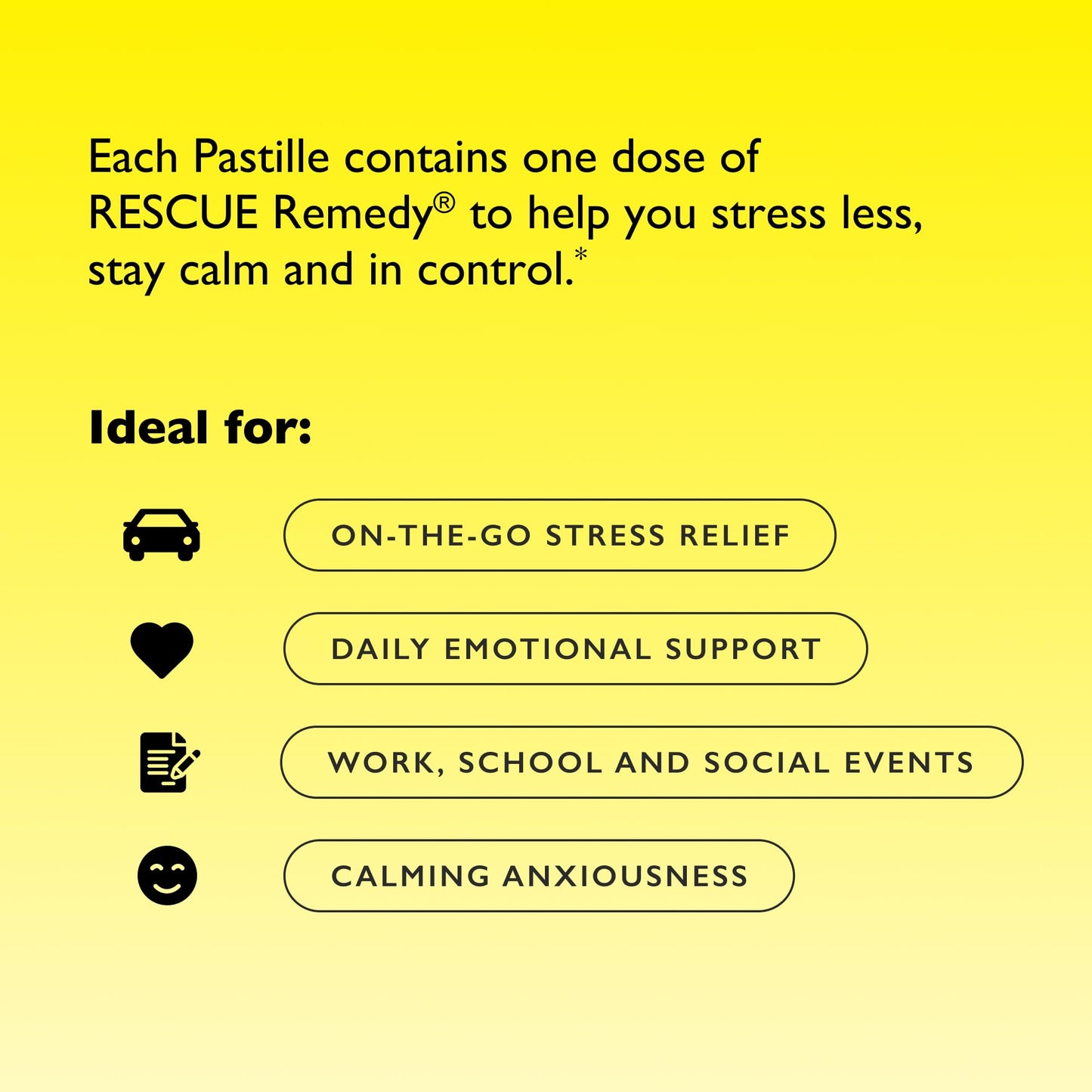 Bach Rescue Pastilles - Mixed Berry (4-Pack) | Homeopathic Lozenges