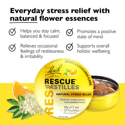 Travel Stress & Sleep Bundle - Bach RESCUE Pastilles, Sleep Melts & Remedy Spray - 3-Pack