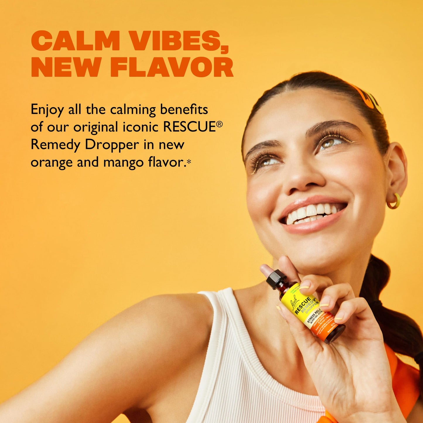 Bach Rescue Remedy Orange Mango 20ml – Homeopathic Stress Relief, 5-Flower Essences