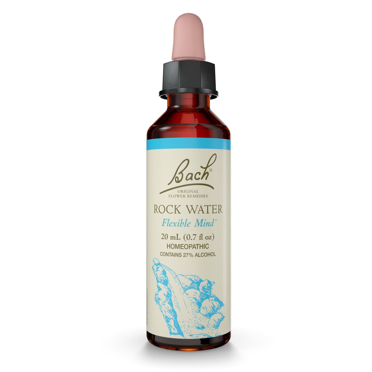 Bach Rock Water Flower Remedy – Flexible Mind, 20mL Dropper