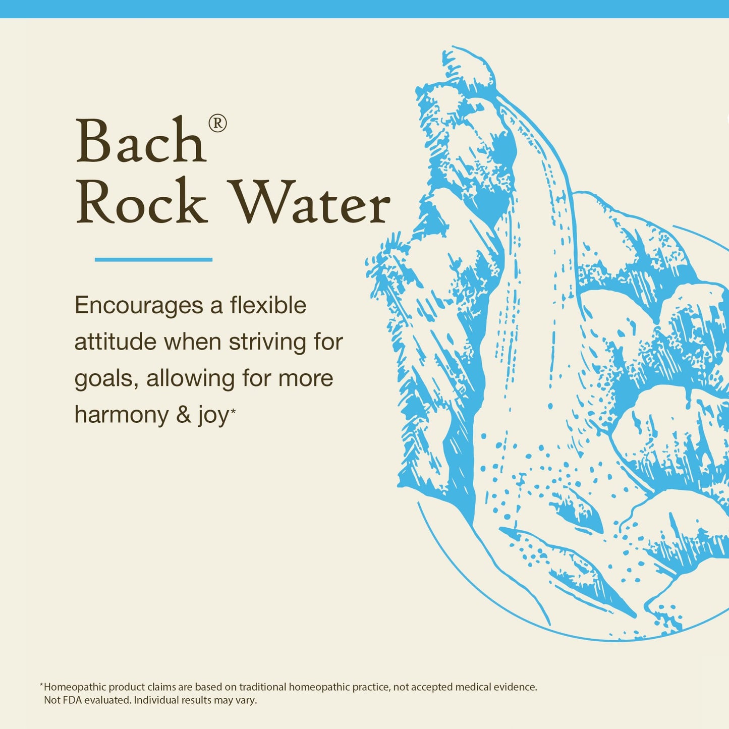 Bach Rock Water Flower Remedy – Flexible Mind, 20mL Dropper