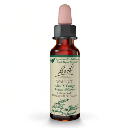 Bach Original Flower Remedies Walnut (Non-Alcohol Formula) - Adapt to Change - 10mL Dropper