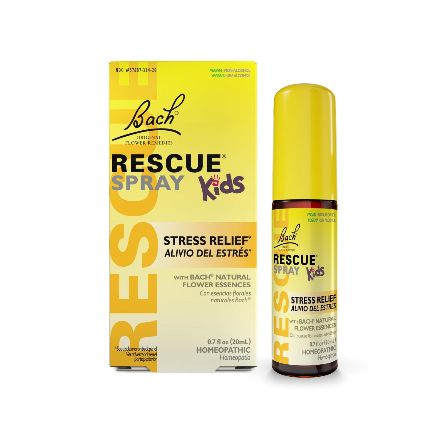 Bach RESCUE Kids Spray 20mL – Stress Relief for Children | Homeopathic Flower Essences