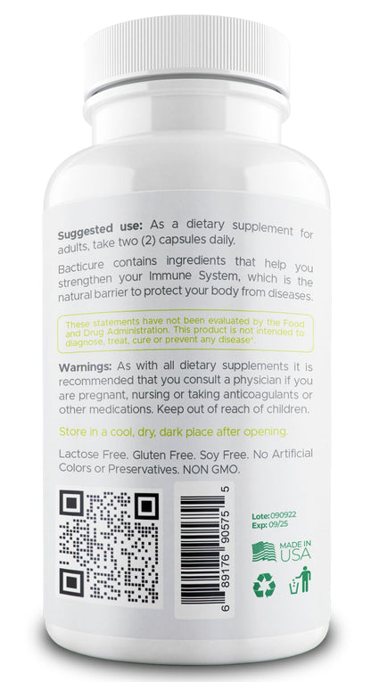 Bacticure Probiotic 240 Capsules | High-CFU Probiotics for Digestion, Gut Health, Immunity & Womens Wellness