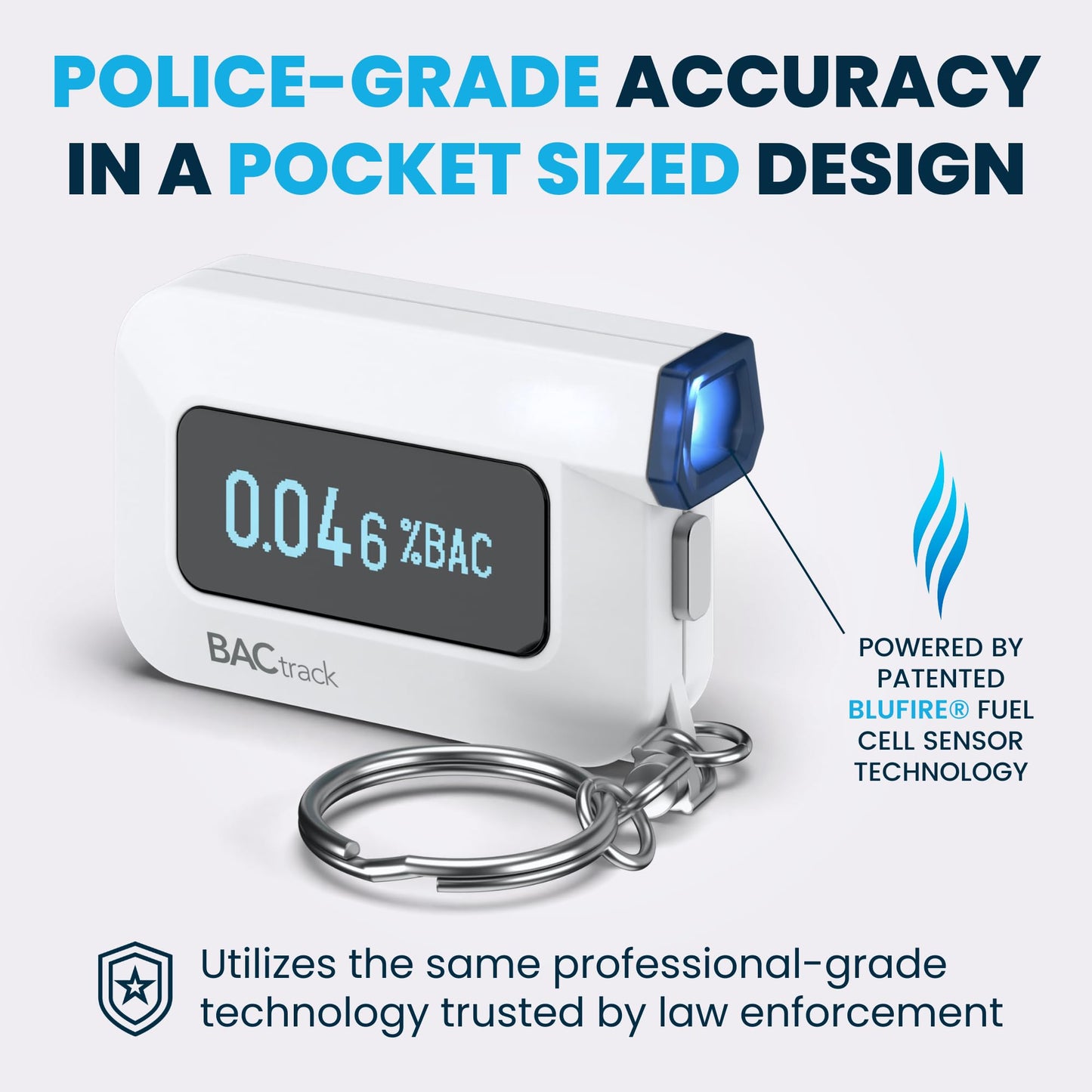 BACtrack C6 Keychain Breathalyzer - Pro-Grade Accuracy, Wireless Connectivity & HealthKit