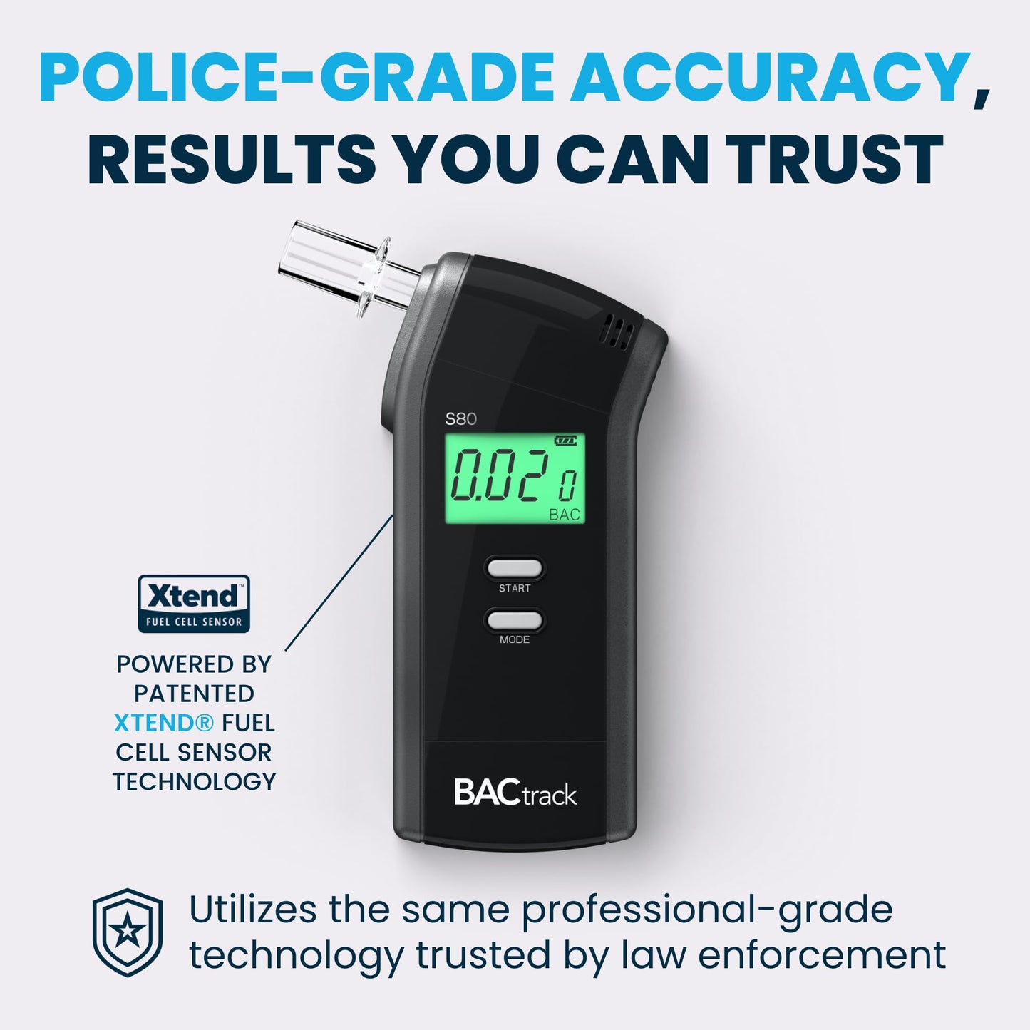 BACtrack S80 Breathalyzer (2 Pack) – Pro-Grade Accuracy, DOT/NHTSA Approved