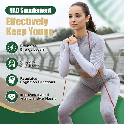 BAKAKOUL NAD Supplement – Liposomal NR & Resveratrol (900mg NAD+) 80 Caps