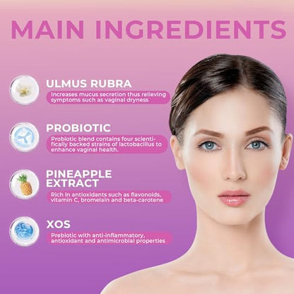 BAKAKOUL Feminine Probiotics Gummies for Women | Supports pH Balance & Digestive Health | 60 Gummies