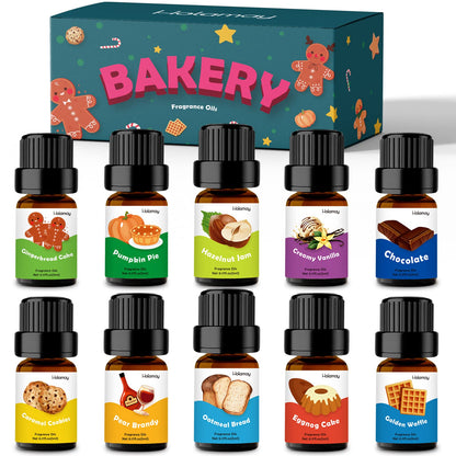 Bakery Fragrance Oils – Holamay 10x5ml for Soap, Candle Making & Diffusers