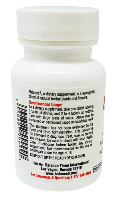 Balance 3 - Panda Products, 100 Tablets, Herbal Formula