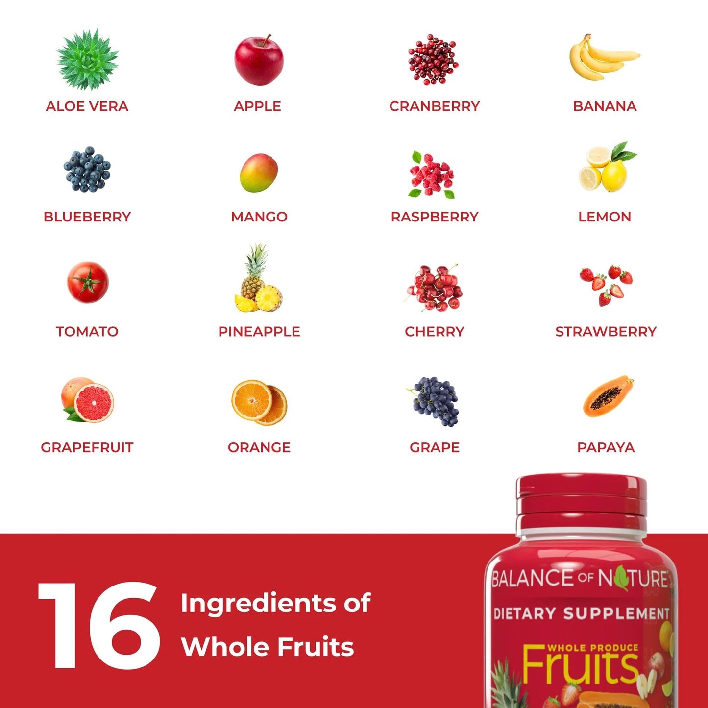 Balance of Nature Whole Fruits Supplement with Superfood Fruits