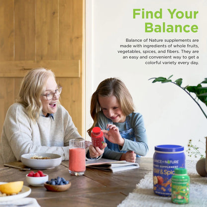 Balance of Nature Fruits & Veggies Supplements – 90 Fruits & 90 Veggies Capsules Set
