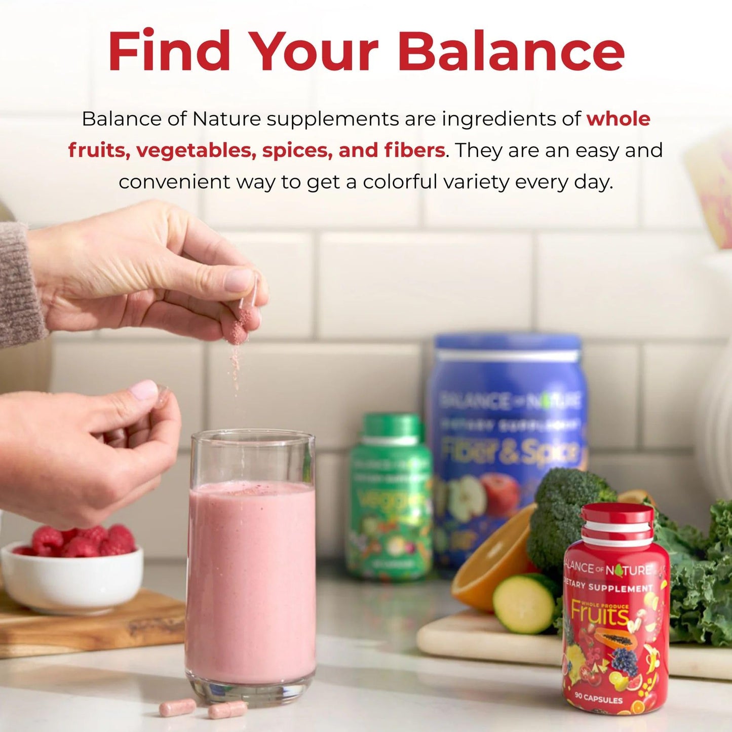 Balance of Nature Whole Fruits Supplement with Superfood Fruits