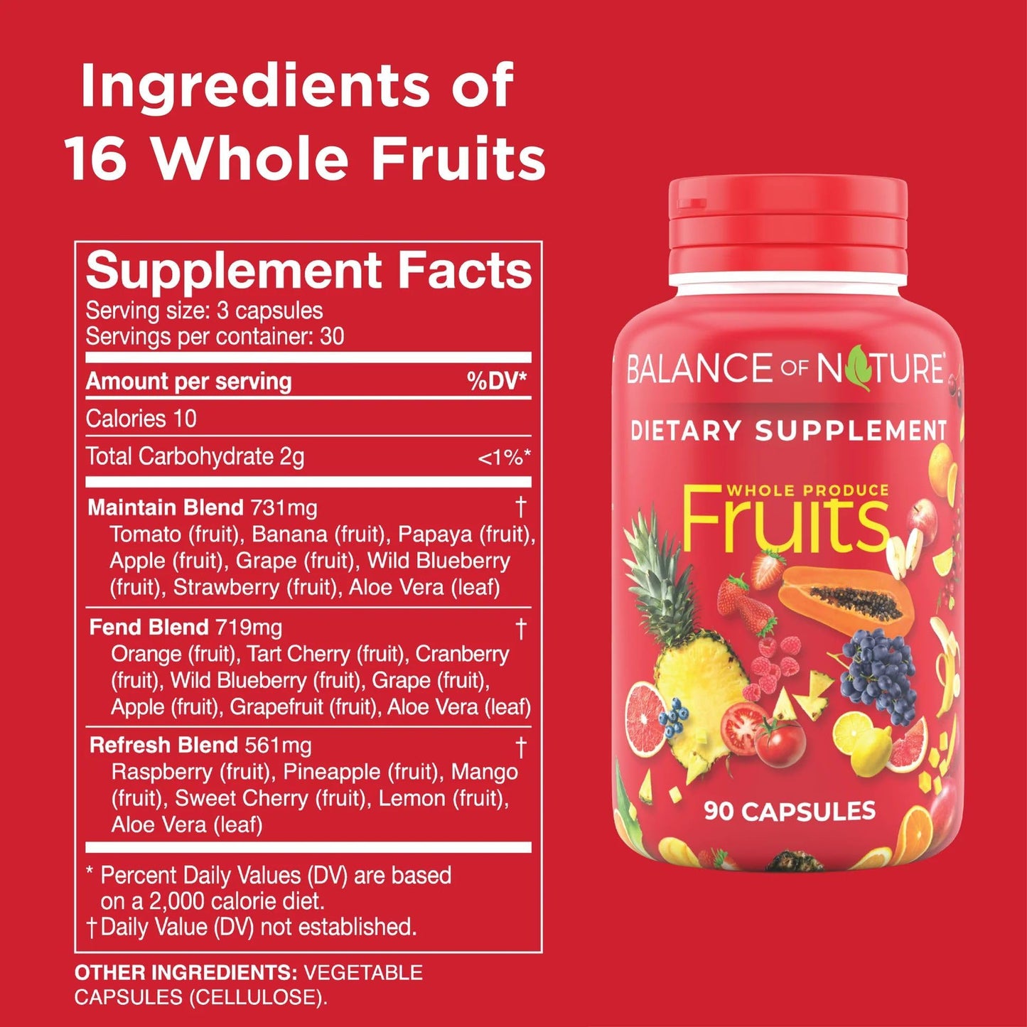 Balance of Nature Whole Fruits Supplement with Superfood Fruits