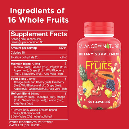 Balance of Nature Whole Fruits Supplement with Superfood Fruits