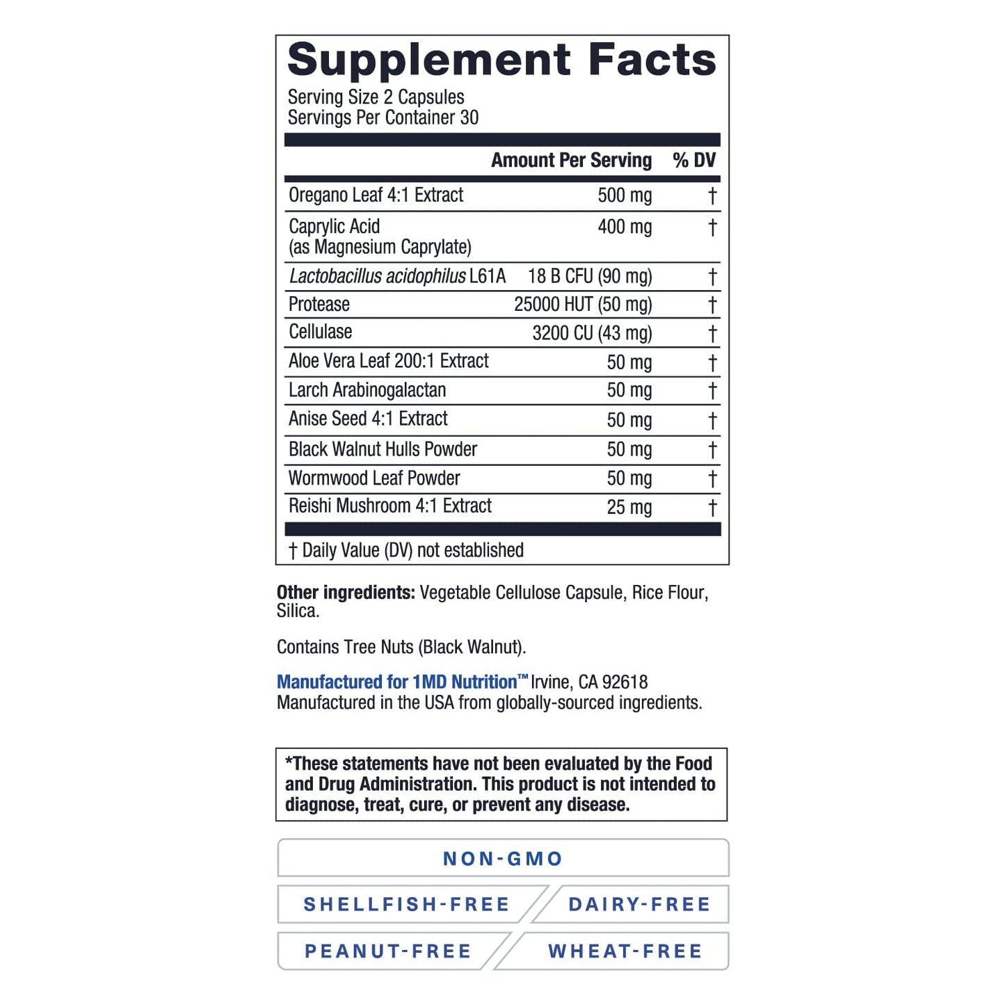 1MD BalanceMD Vaginal Probiotics – Oregano & Lactobacillus