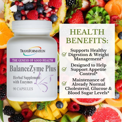 BalanceZyme Plus for Women & Men | Garcinia Cambogia Enzyme Blend, 90 Capsules