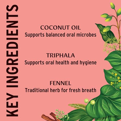 Banyan Botanicals Cinnamon Daily Swish – Organic Ayurvedic Oil Pulling Oil for Fresh Breath | 2 oz