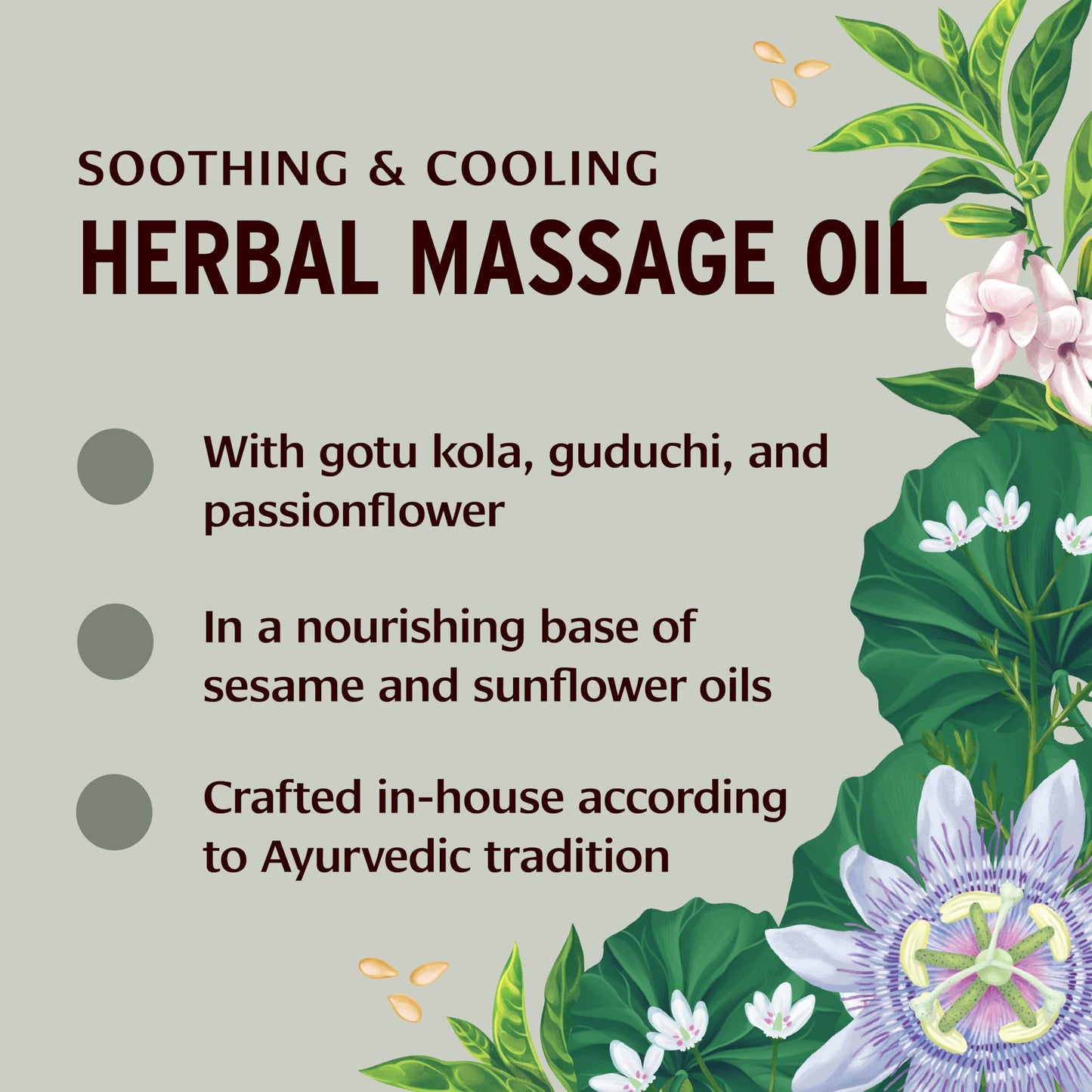Banyan Botanicals Pitta Massage Oil – Ayurvedic Abhyanga with Gotu Kola & Guduchi | 24 oz