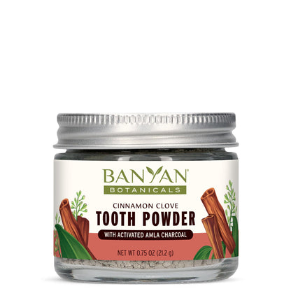 Banyan Botanicals Cinnamon Clove Tooth Powder – Fluoride-Free Ayurvedic Toothpaste