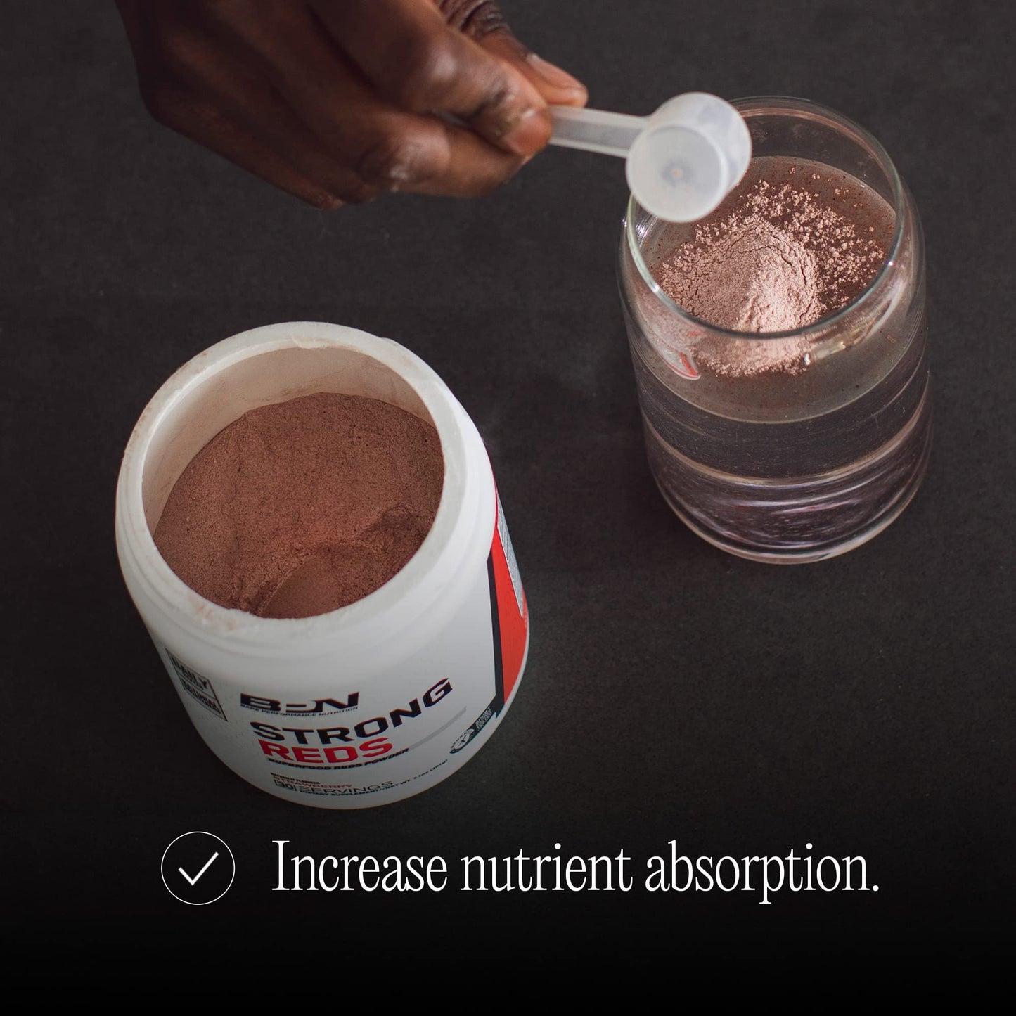 BARE PERFORMANCE NUTRITION Strong Reds Superfood Powder - Strawberry, 30 Servings
