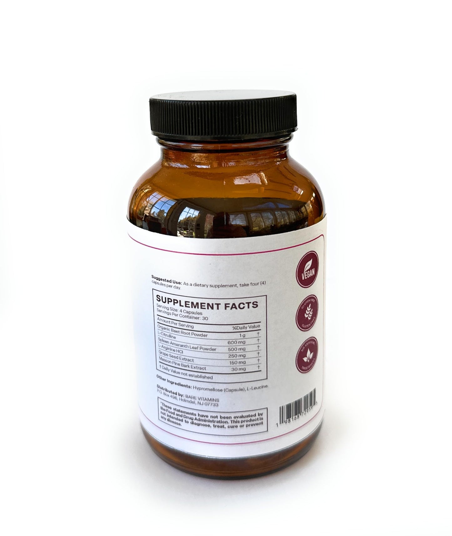 BARE VITAMINS My Healthy Heart - 120 Count (Pack of 1)