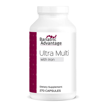 Bariatric Advantage Ultra Multi with Iron – Capsule Multivitamin for Bariatric Support (270 Capsules)