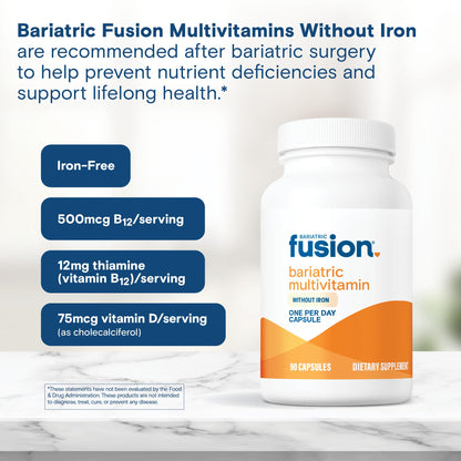 Bariatric Fusion Bariatric Multivitamin Without Iron | 1 Per Day