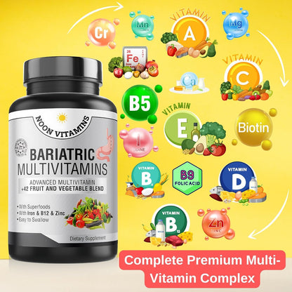 Bariatric Multivitamin with Iron – Halal, Made in USA, 42-Superfood Blend (60 Liquid Capsules)