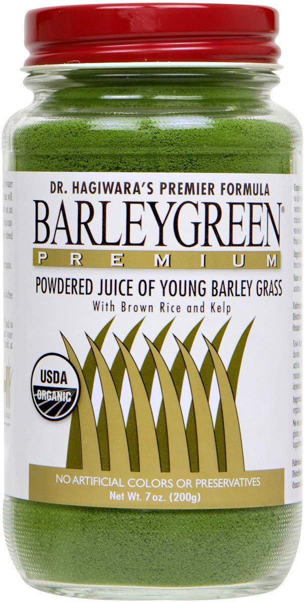 Barleygreen Premium Dr. Hagiwara's Organic Barley Grass with Kelp (6) Certified Organic by USDA