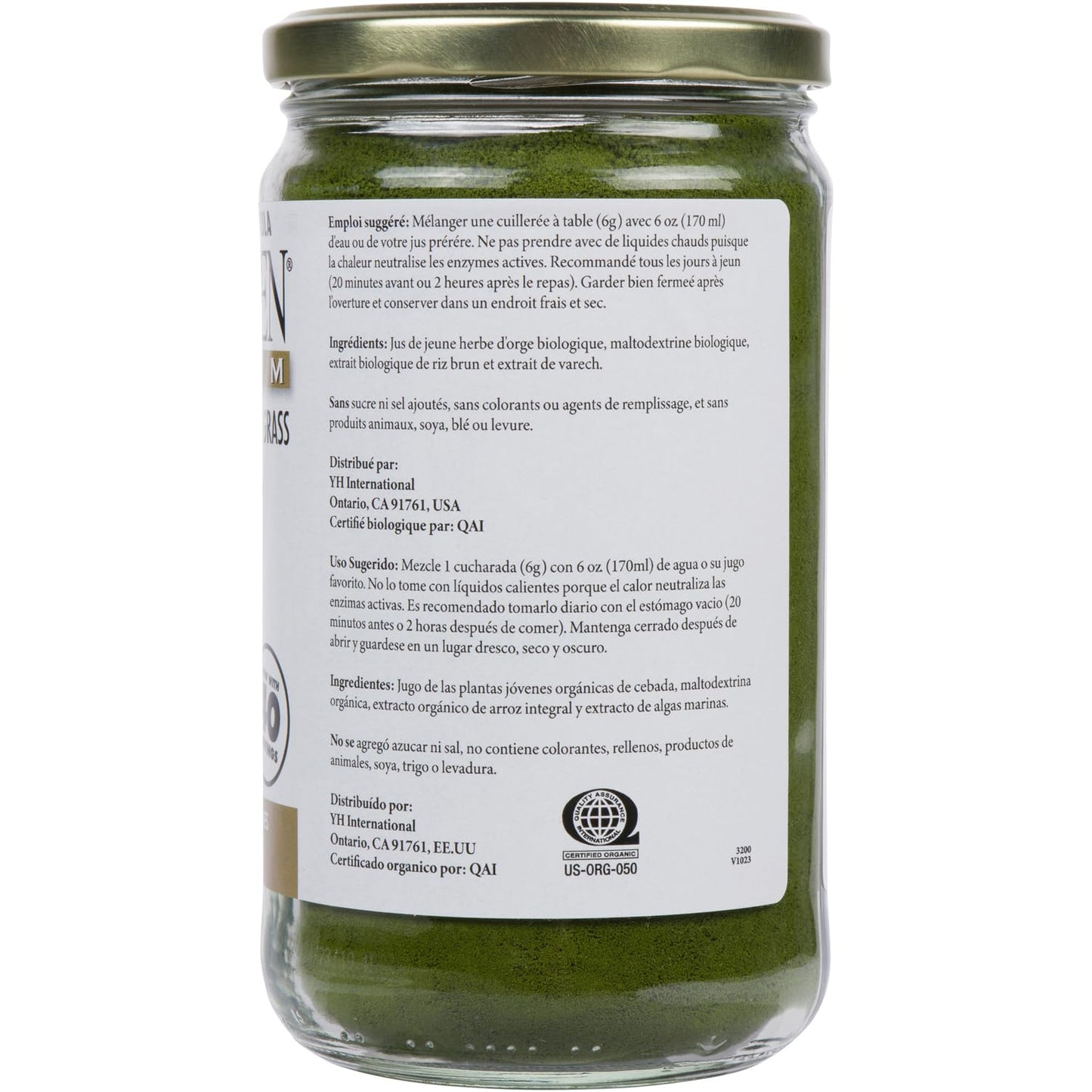 BARLEYGREEN Dr. Hagiwara's Original Premium with Kelp – Organic Barley Grass Juice Powder, 8.5 oz (240 g), 40 Servings