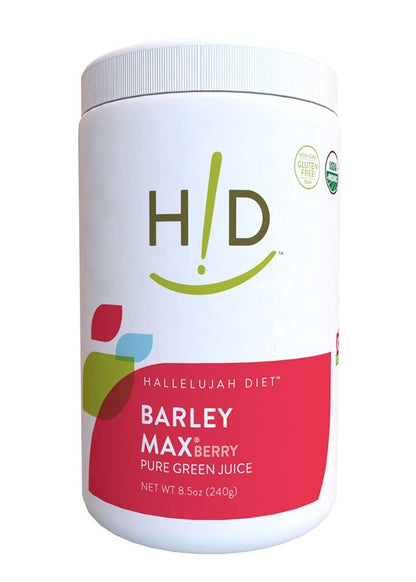 BarleyMax Berry Green Juice Powder – Hallelujah Diet, 8.5 oz (60 Day Supply)