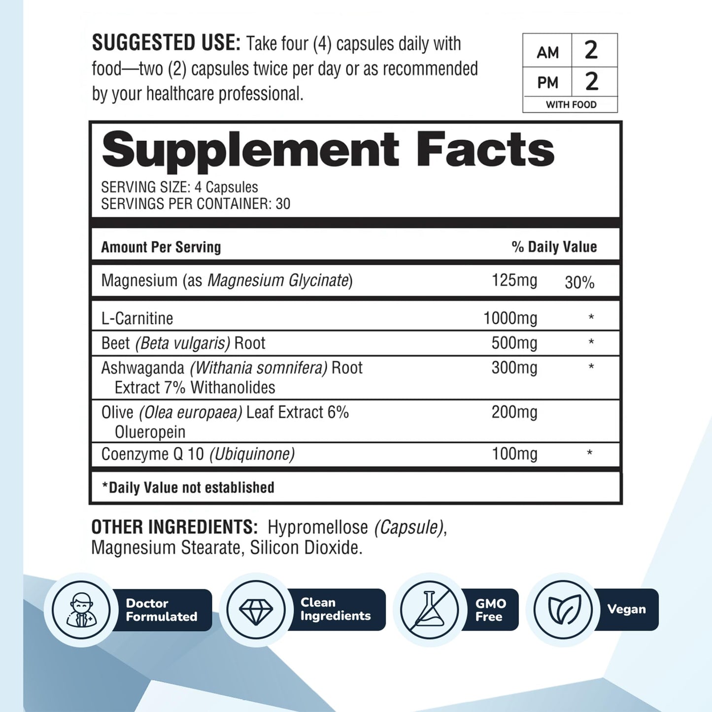 HealthyHeart Support+ 6-in-1 Heart Health Supplement – Barton Nutrition – 120 Capsules